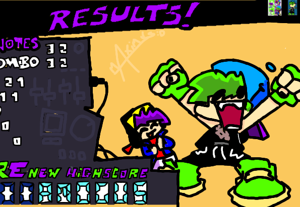 · results screen=great 1 ·