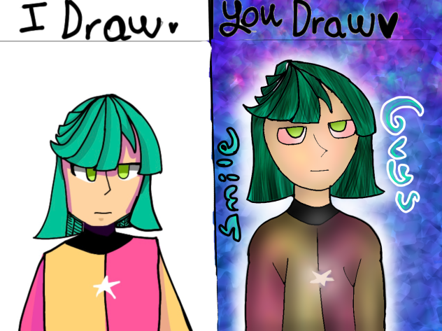 I draw u draw green