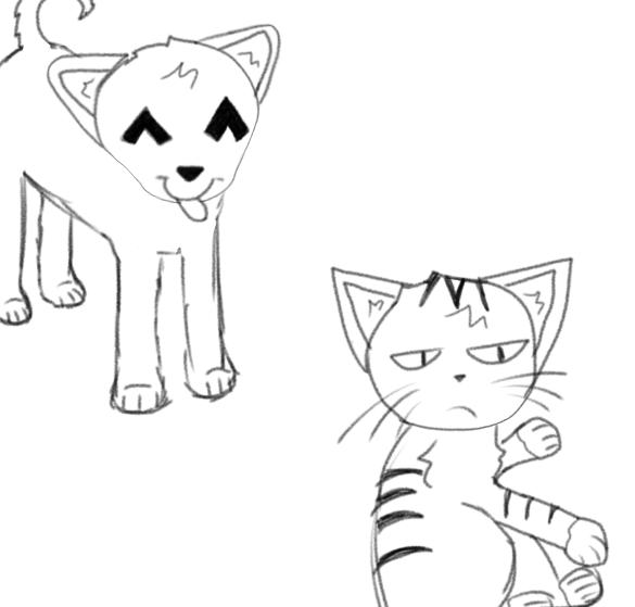 a sketch of my pets - ibisPaint