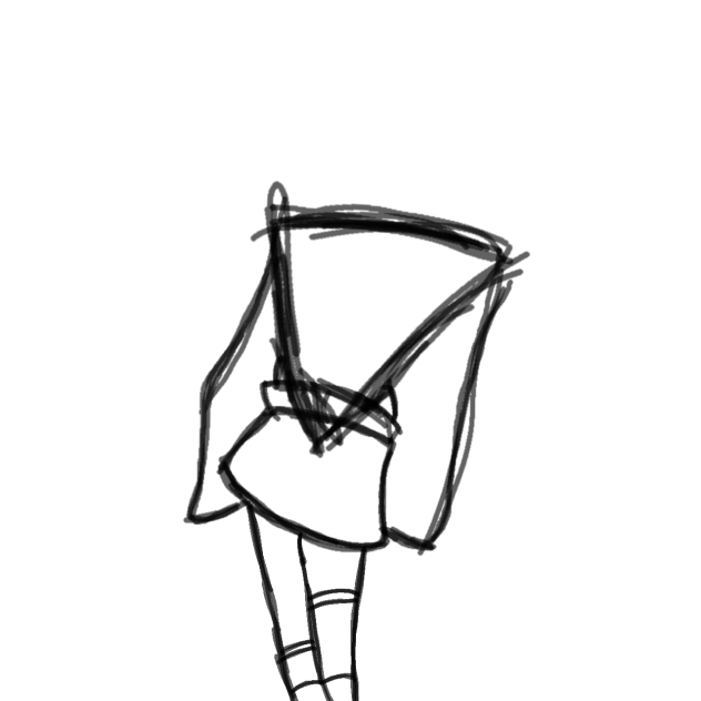 I sketched clothing again