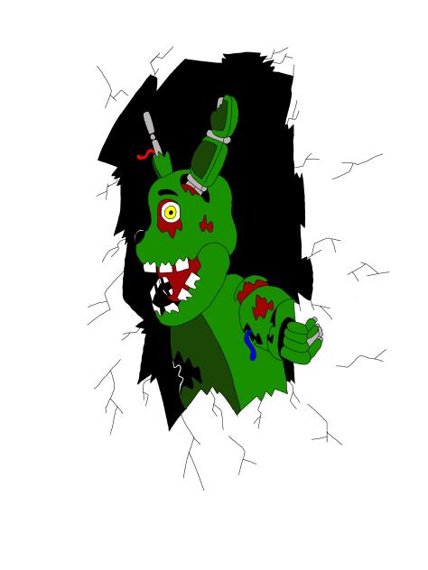 Springtrap Through a Wall