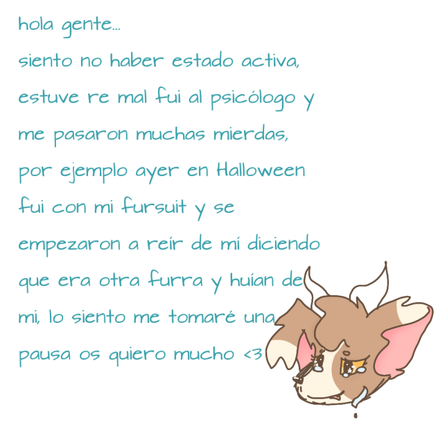 una pausa...
