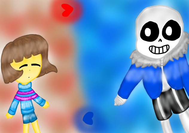 Frisk and Sans from Undertale