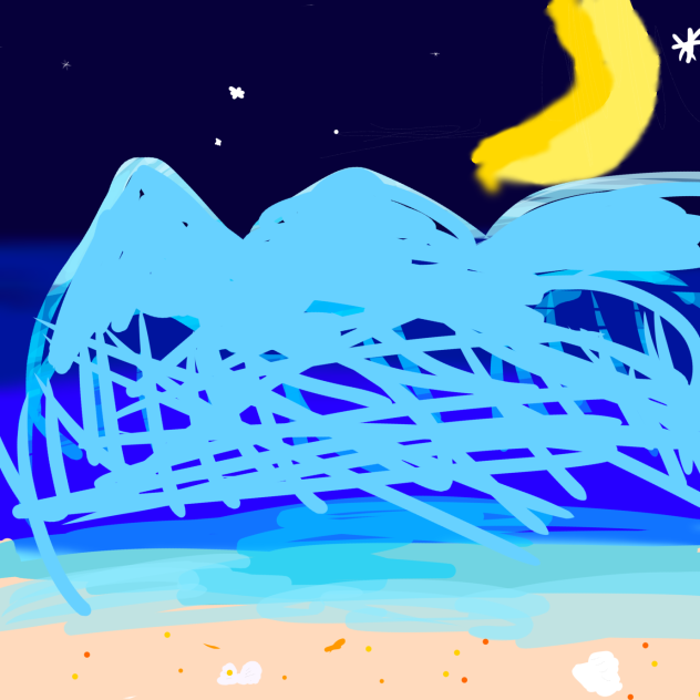 夜の海