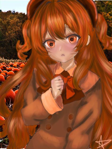 fall themed girl 🍁🍂 - ibisPaint