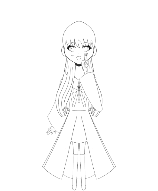 ハッピーハロウィン　線画