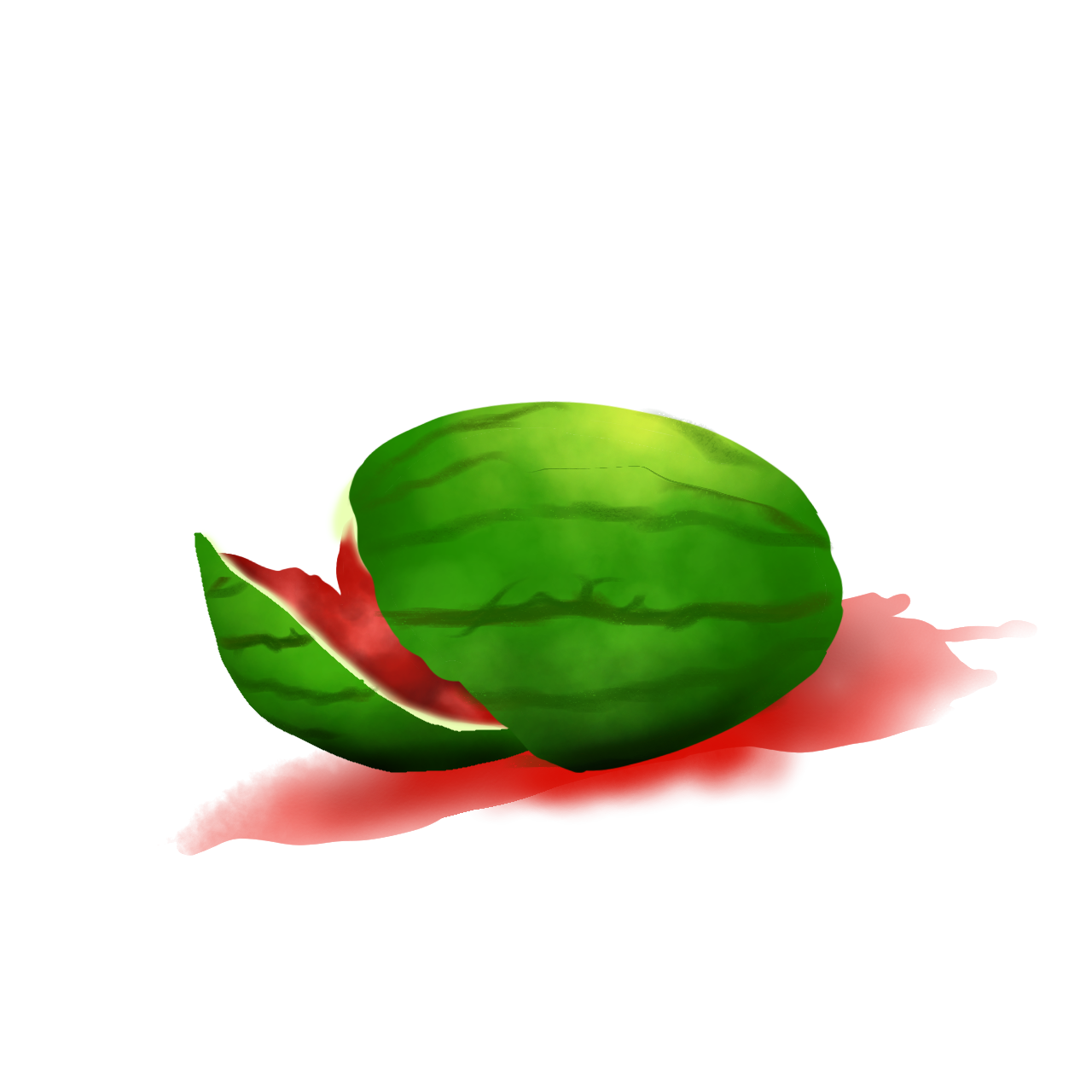 broken watermelon - ibisPaint