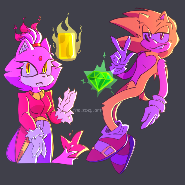 sonic × blaze