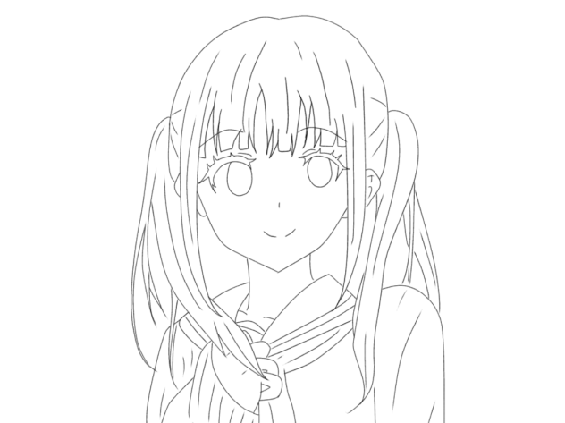 ねぇー  線画