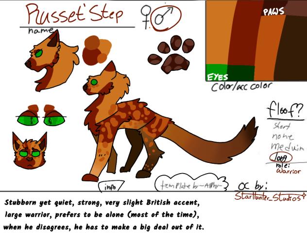 Russet'Step, Warrior of Sunclan