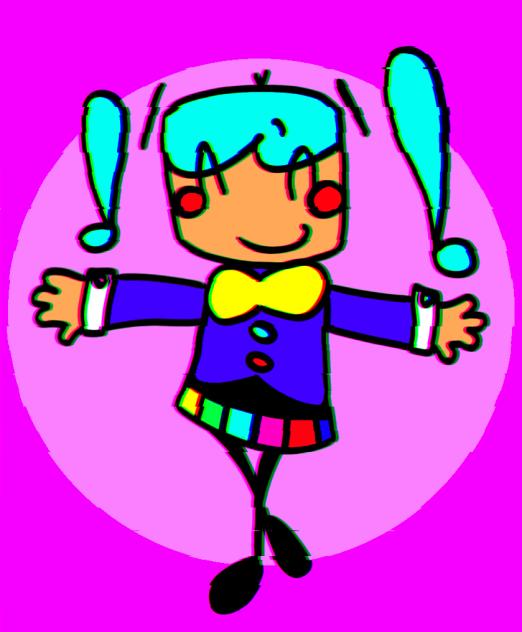 static hatsune miku doodle