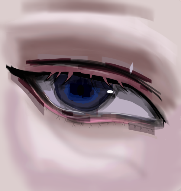 semi realistic eye