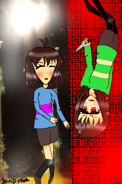 [Speed paint] chara & frisk - ibisPaint