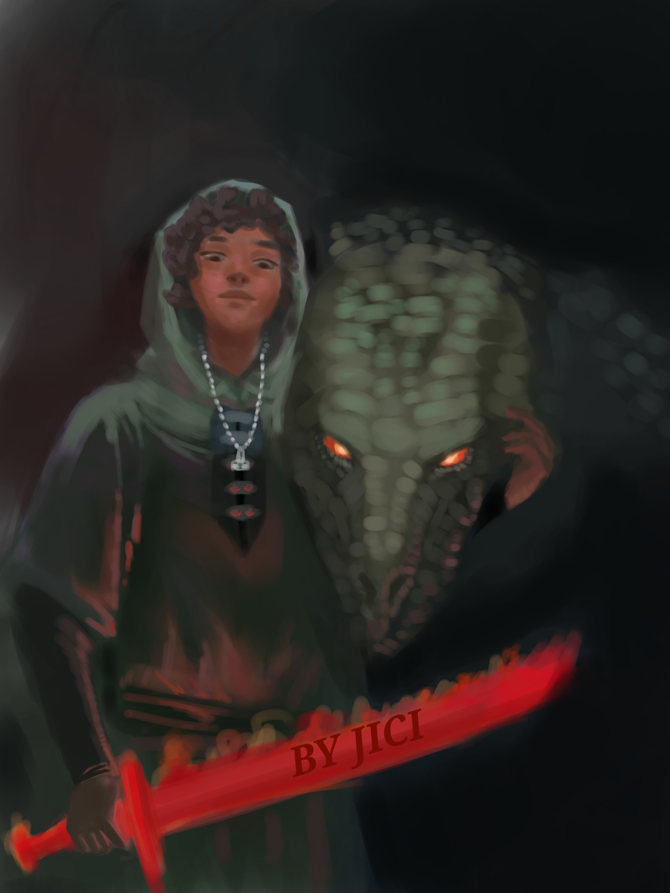 how to train your lizard - ibisPaint