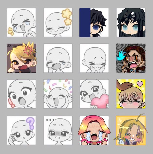 characters collab!! - ibisPaint