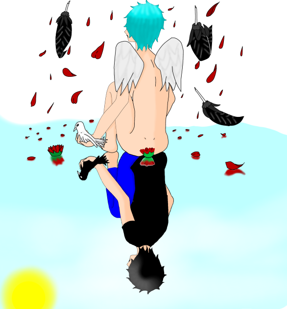 The angel with in