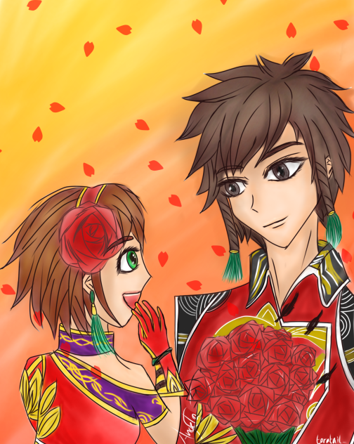 Dynasty Warriors Lu Xun and Shang Xiang - ibisPaint