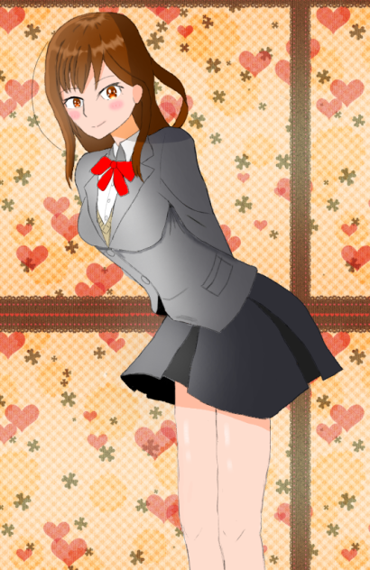菅原 愛菜（立ち絵、斜め）