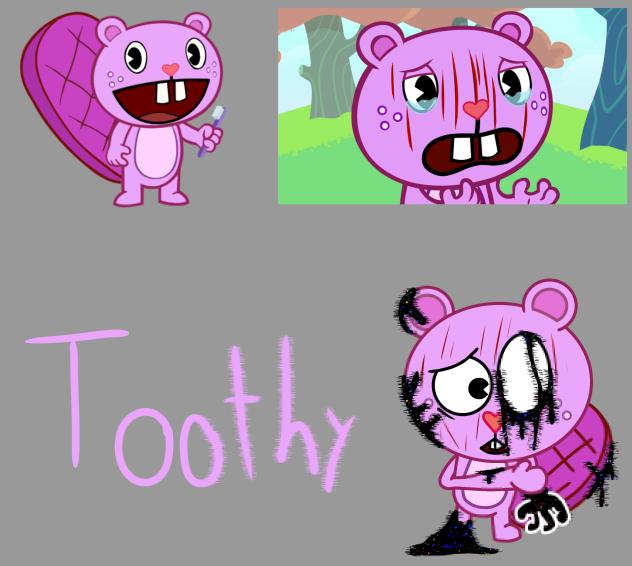 Pibby semi corrupted Toothy