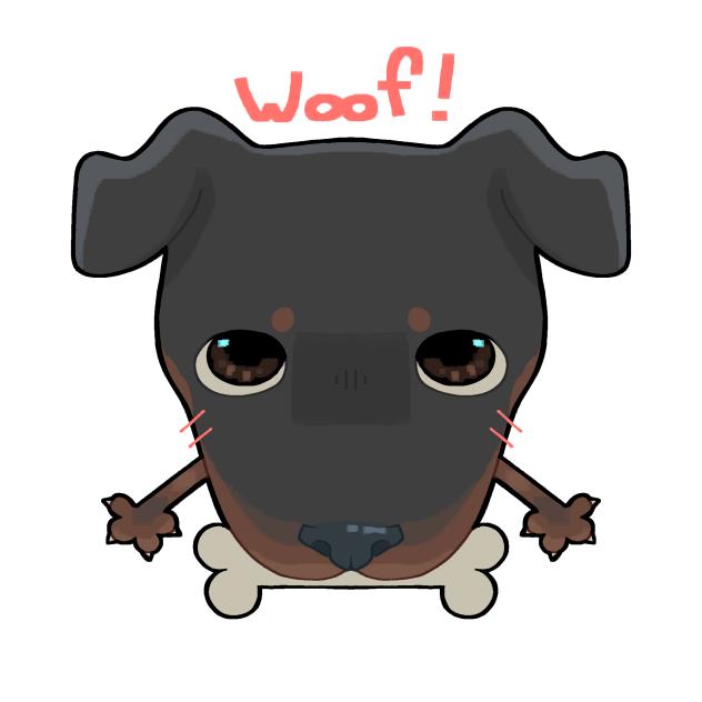 silly doggo sticker