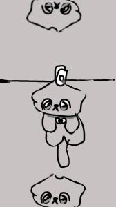 Clipped on cute animal