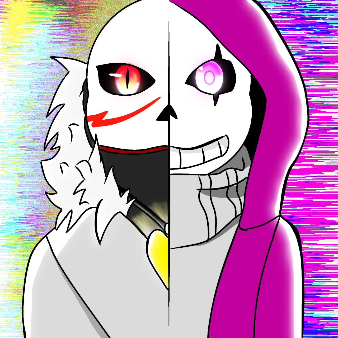 Cross Sans VS Epic Sans - ibisPaint
