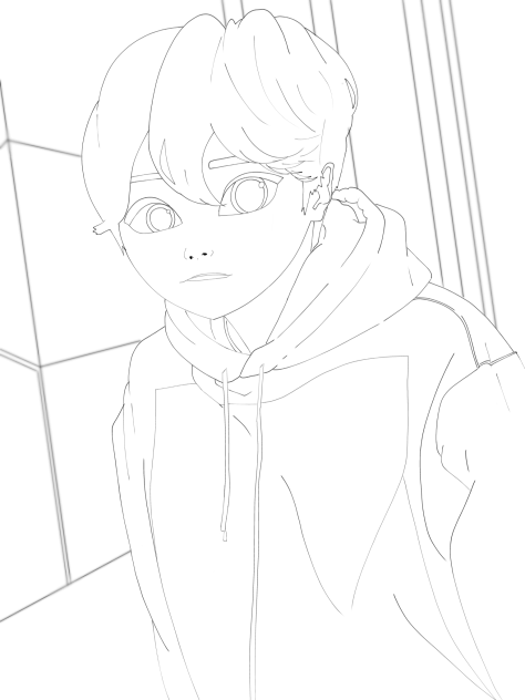 Go Sang Gil Cartoon Lineart
