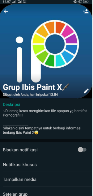 grup wa Ibis paint X yuk ramaikan ☺️