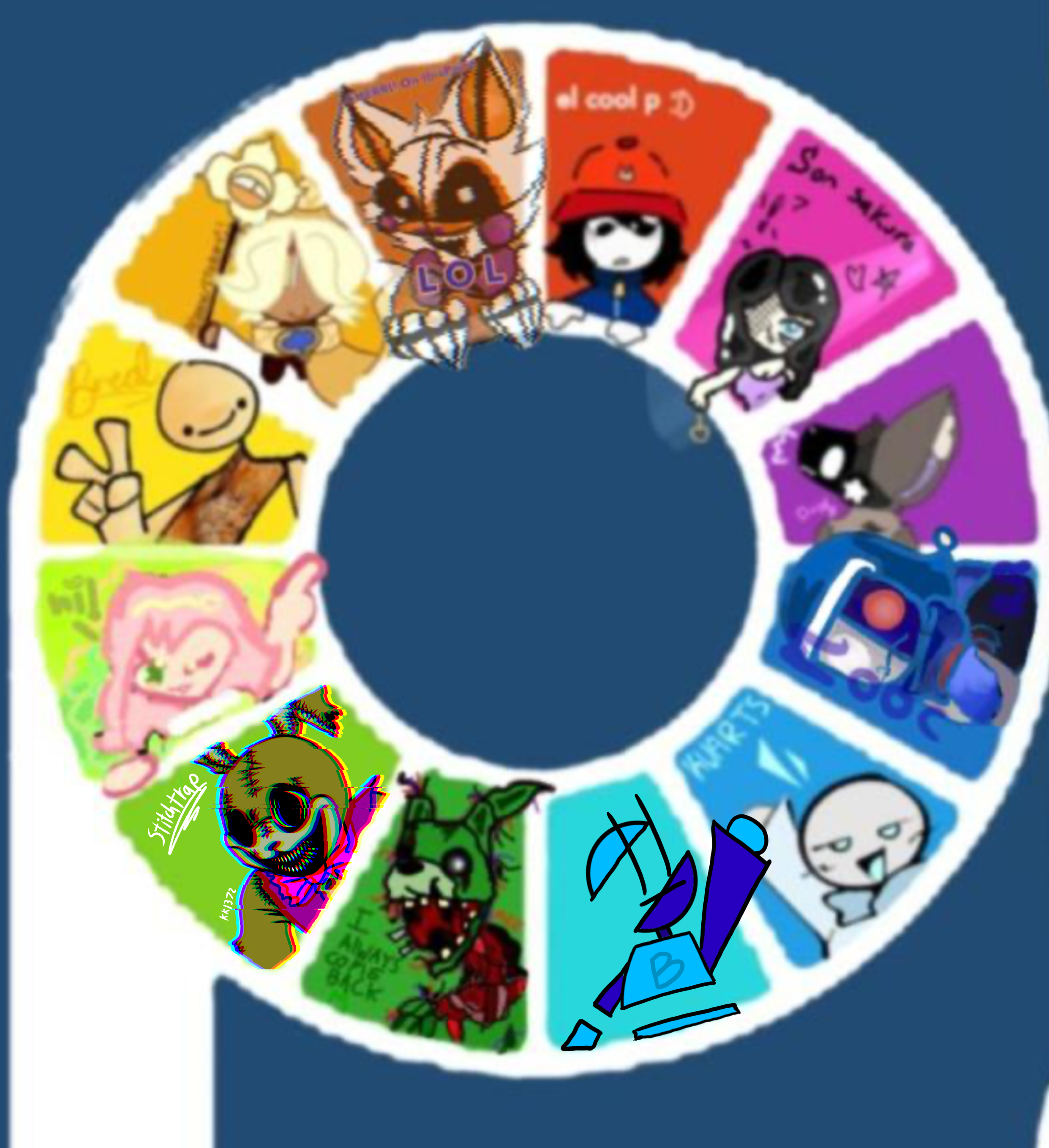 Deviantart Color Wheel Collab color wheel collab finished!!! - ibisPaint