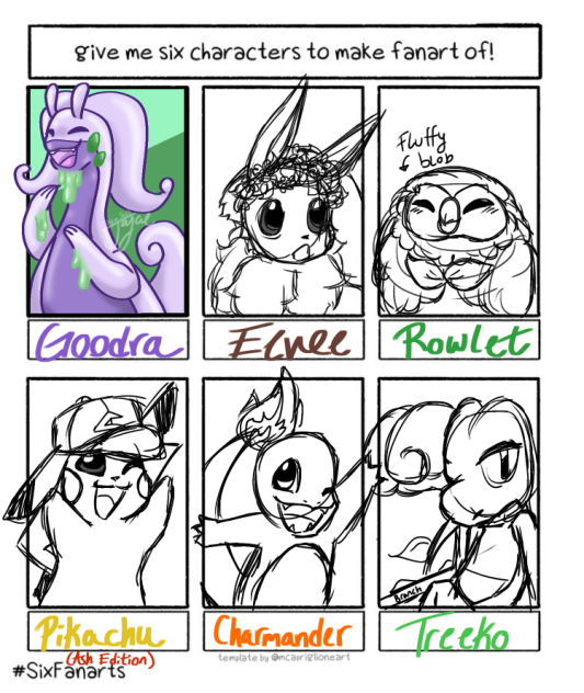 6 Pokémon WIP