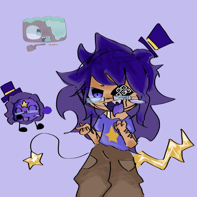 human and object purplestar!