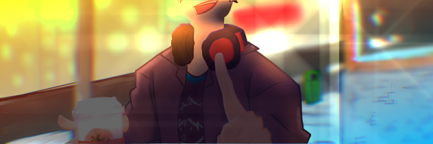 Walking down the streets with coffee yuh - ibisPaint
