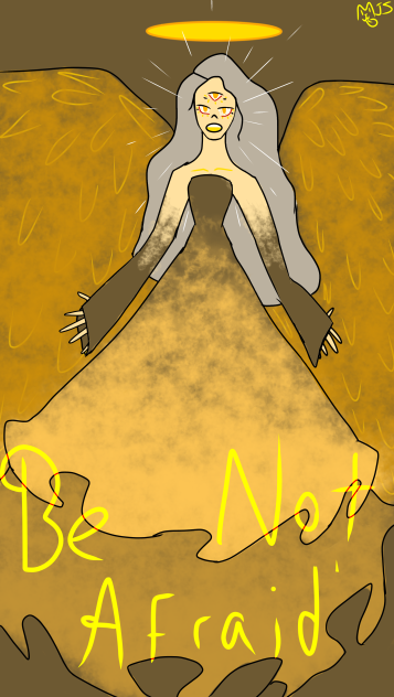 Be not afraid said the angel of the Lord - ibisPaint