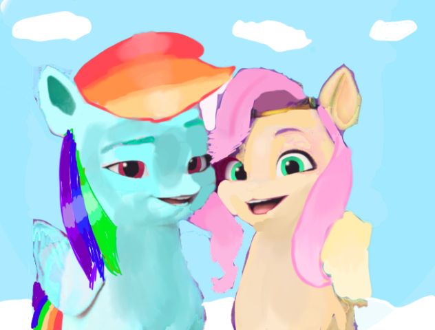 Rainbow Dash and Fluttershy