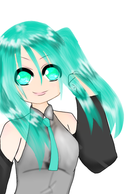 初音ミクを初描きました