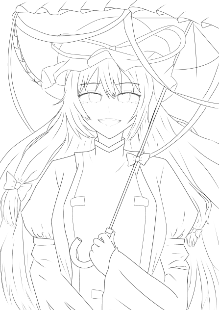 紫様のフリー線画 - ibisPaint