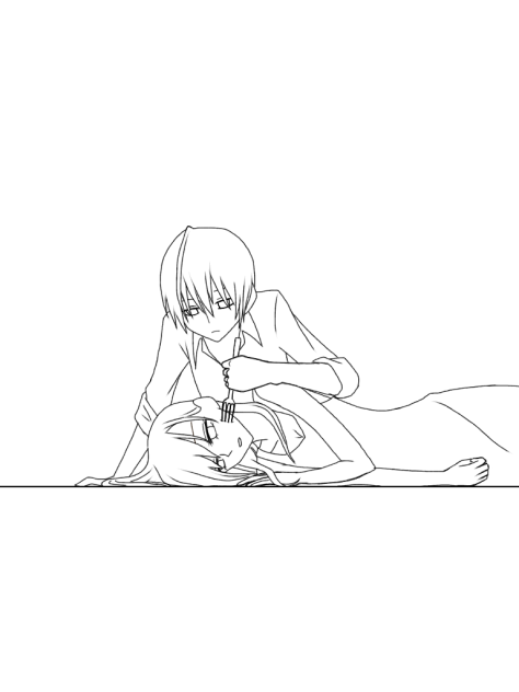 五月の蝿 線画