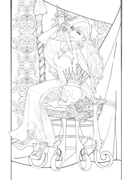 Kara Rosalyn Carbone (Lineart)