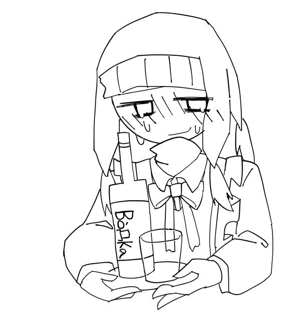 メイド服フィンランド線画