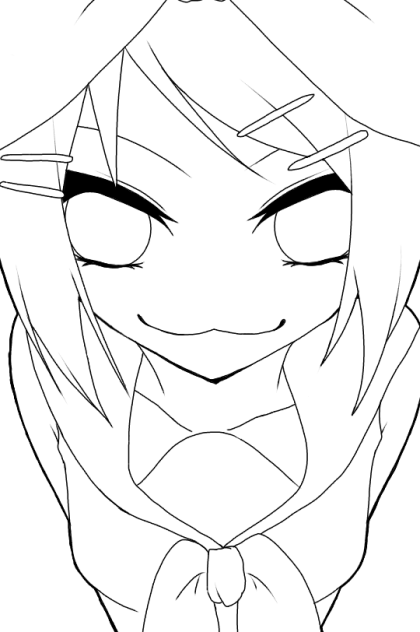 リンちゃん（線画）