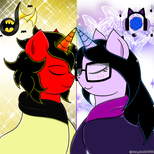 My boyfriend and me (mlp OC)