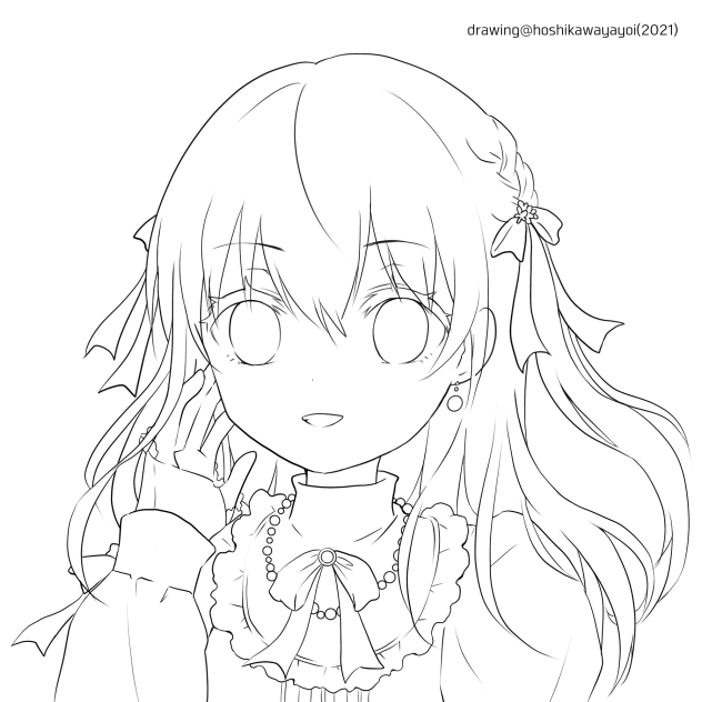 ローズマリー(ぬりえ)