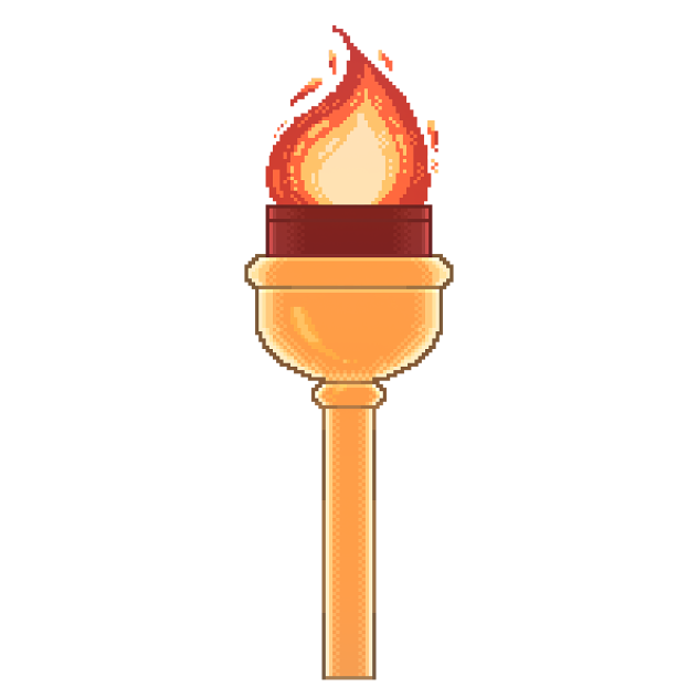 olympic torch (pixel) 02
