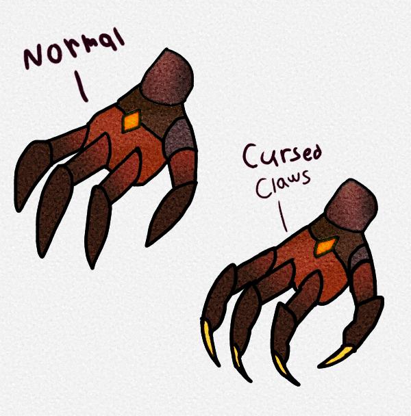 Stitchpunk Hand Normal And Cursed Claws.