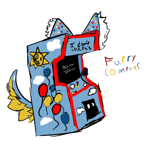 Furry computer - ibisPaint