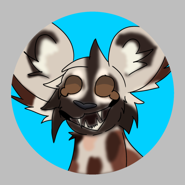 African wild dog - ibisPaint