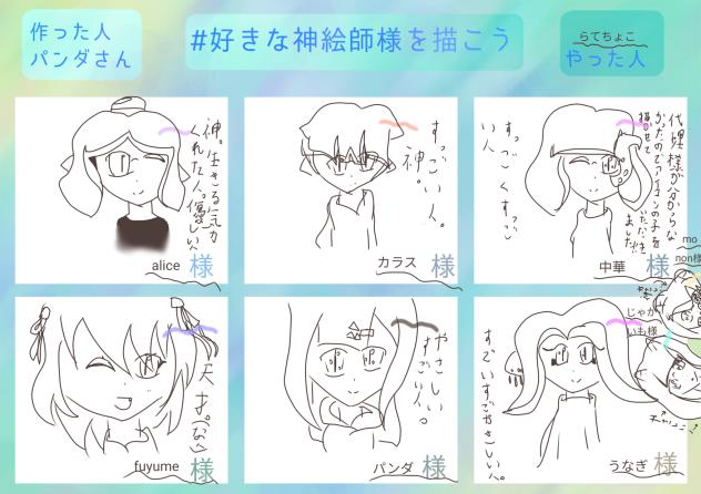 好きな神絵師様（テンプレート参加）