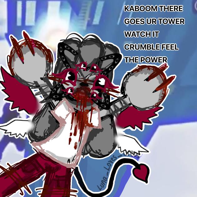 BOOM THERE GOES UR TOWER (tw gore!!)