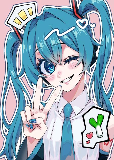 初音ミク‼️（アニメ塗り）あげ直し！