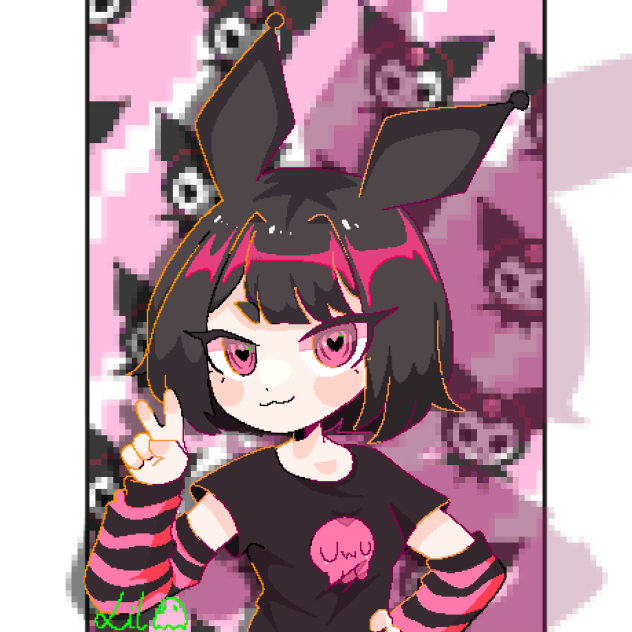 🖤Kuromi if she were human🩷